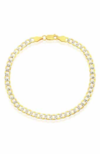 SIMONA 14K Gold Plated Curb Chain Anklet