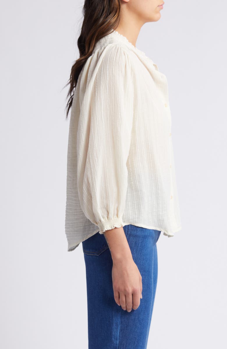 SESSÙN Amalia Stripe Jacquard Button-Up Shirt, Alternate, color, 