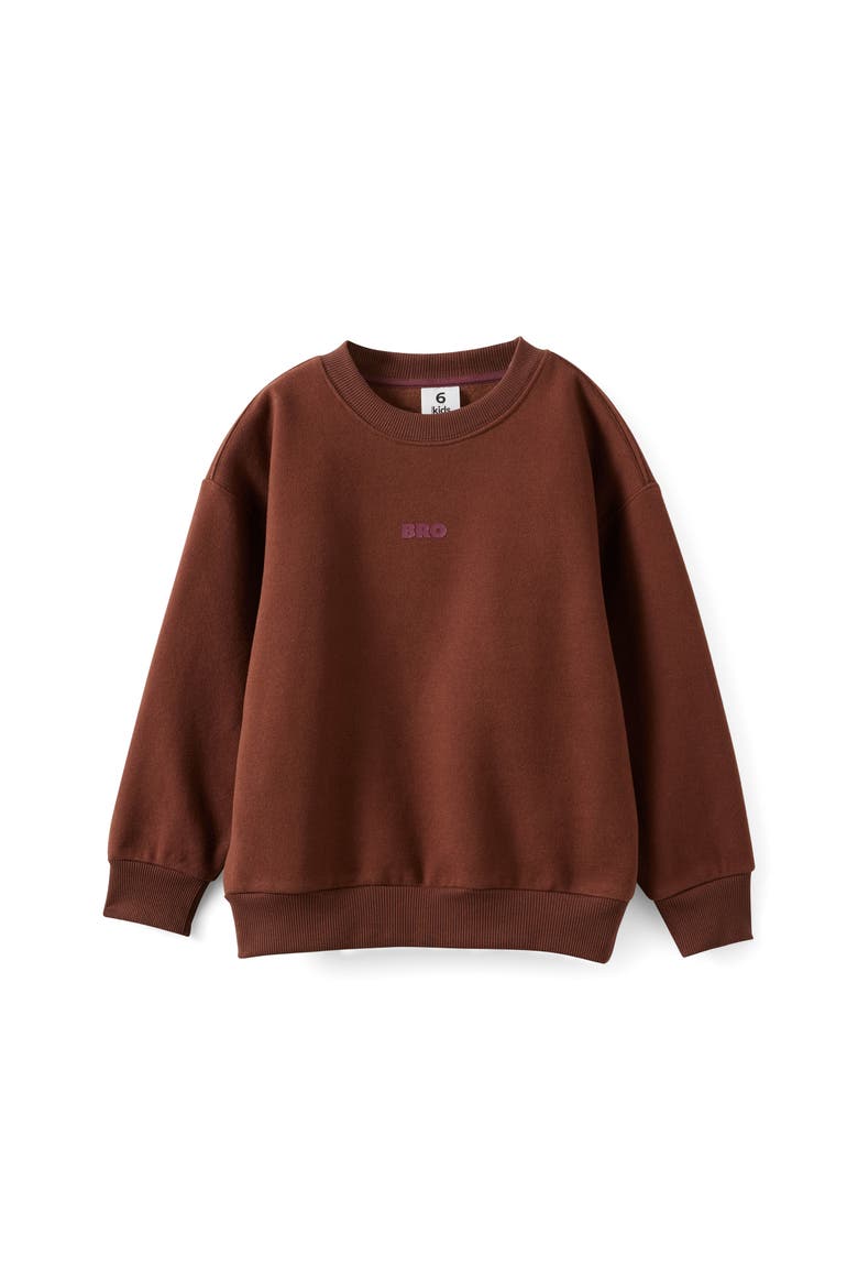 Kid's Sammy Oversize Crew, Main, color, Rocky Road Bro