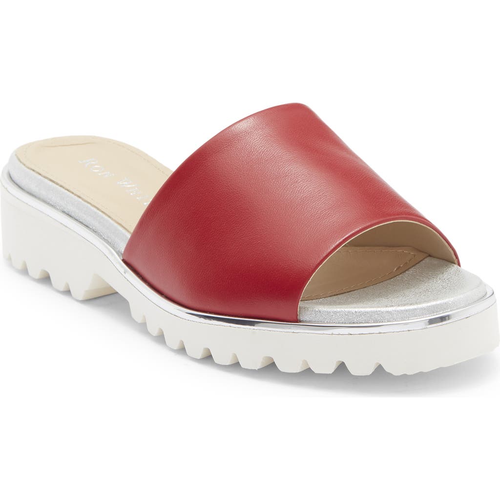 Ron White All Day Heels® Carley Water-resistant Slide Sandal In Burgundy