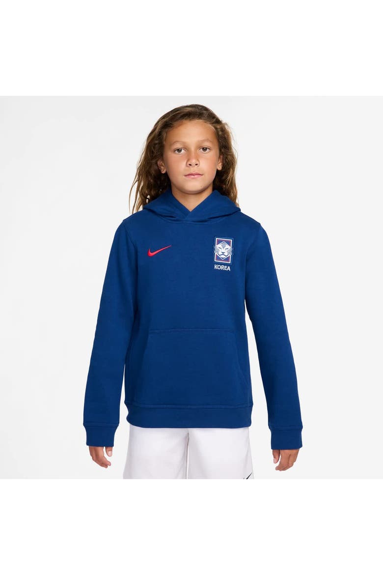 Youth Nike Blue South Korea National Team Club Hoodie, Main, color, Blue