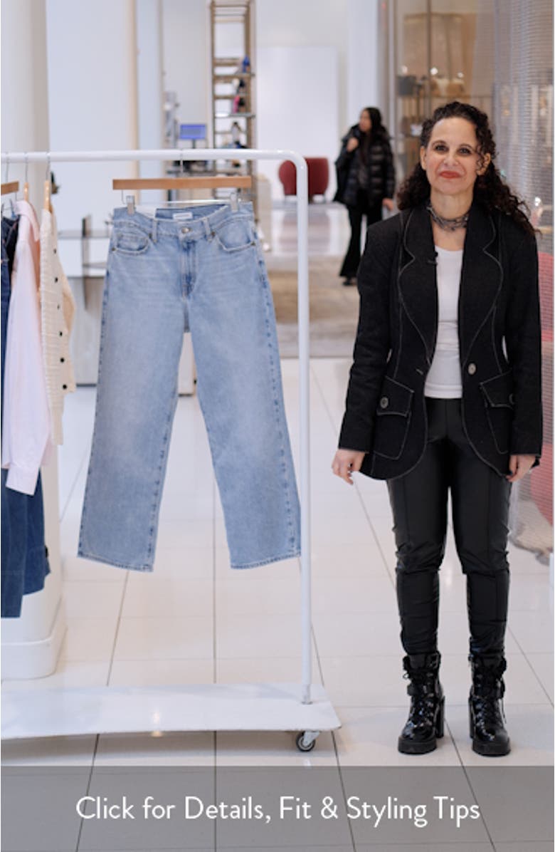 High Waist Relaxed Straight Leg Jeans, sales video thumbnail