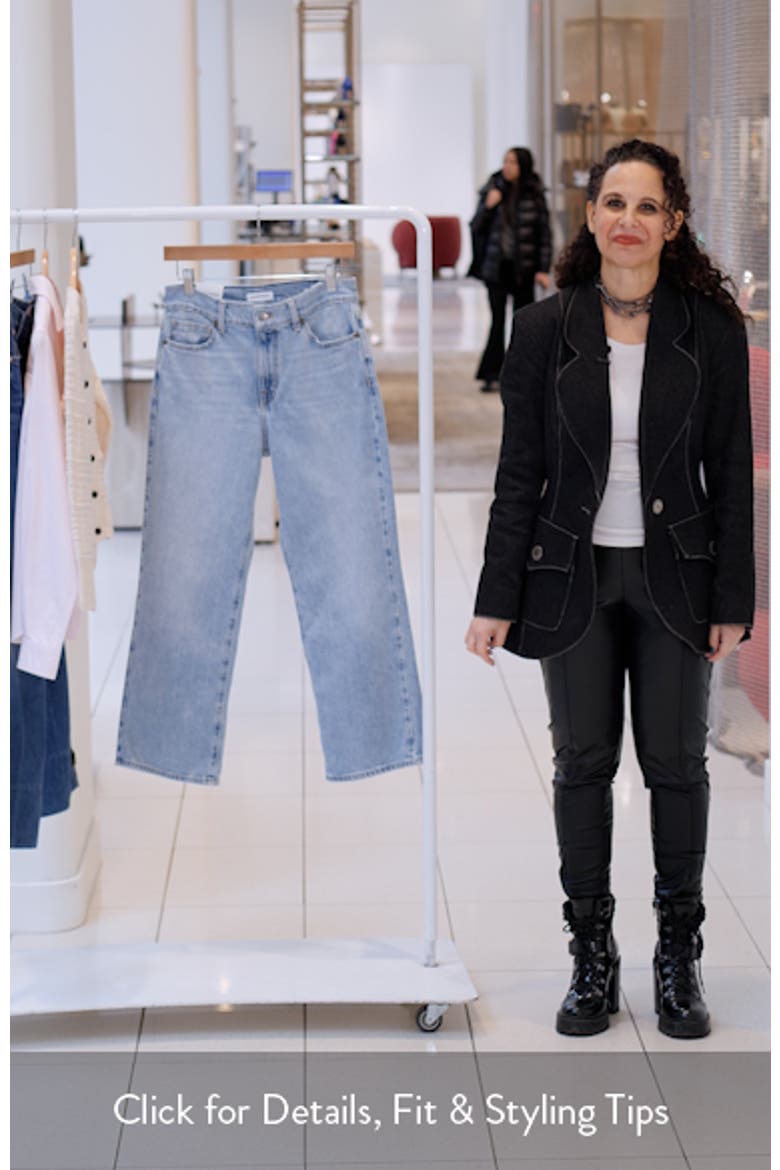 High Waist Relaxed Straight Leg Jeans video