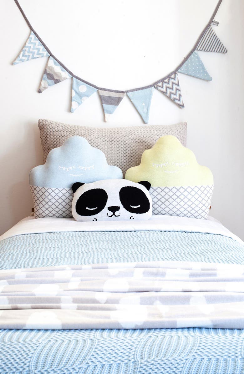 RIAN TRICOT Cupcake Throw Pillow, Alternate, color, Yellow