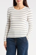 Splendid Leopard Print Long Sleeve T-Shirt