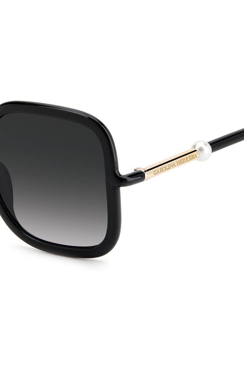 Carolina Herrera 55mm Gradient Square Sunglasses, Alternate, color, 