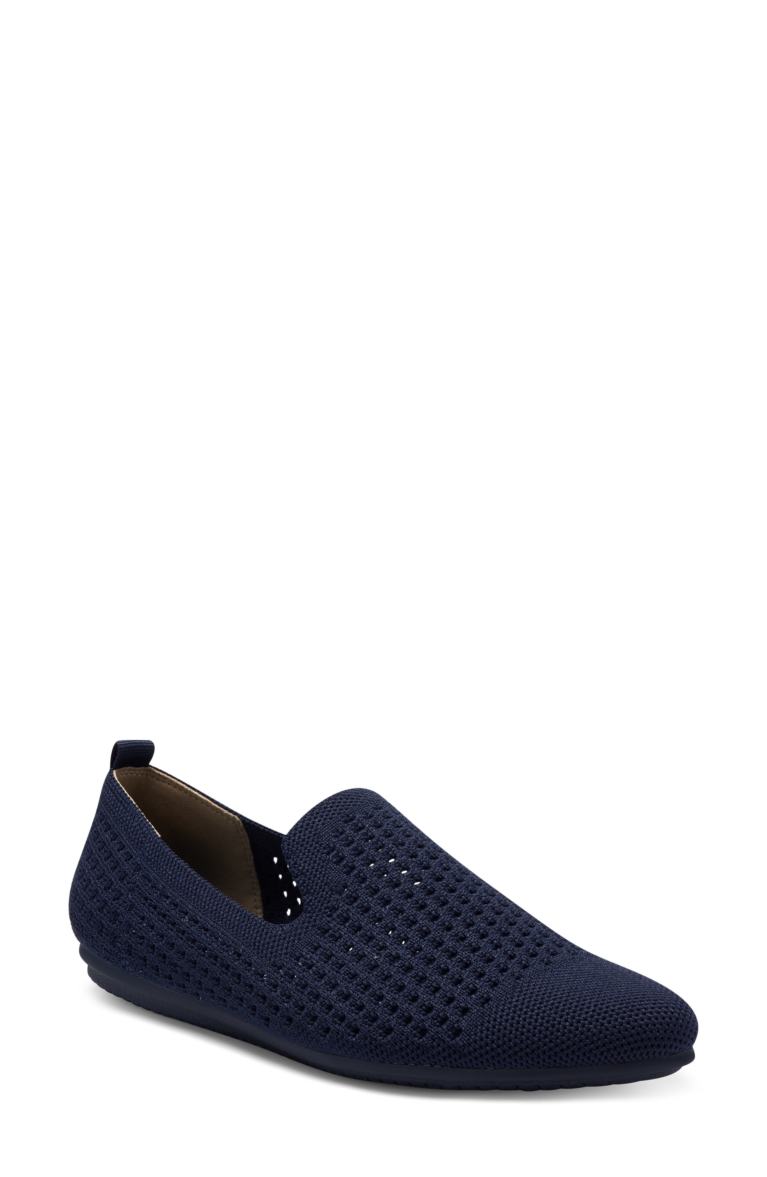 Fabeau Washable Knit Flat, Main, color, NAVY/ NAVY
