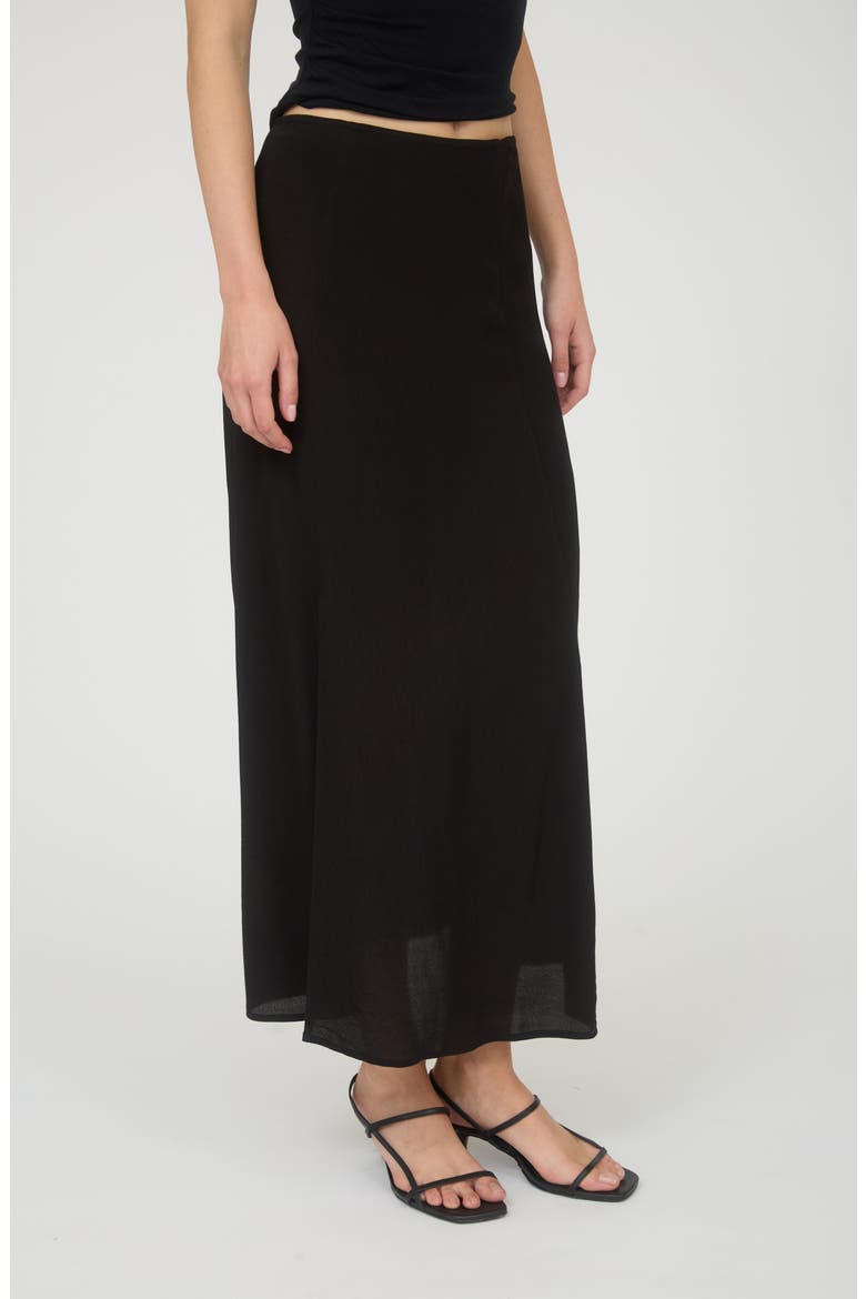 Midi Skirt, Alternate, color, BLACK