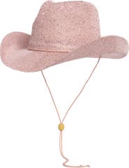Vince Camuto Packable Shine Cowboy Hat