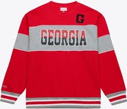 Mitchell & Ness Men's Mitchell & Ness  Red Georgia Bulldogs Fleece Sweatshirt