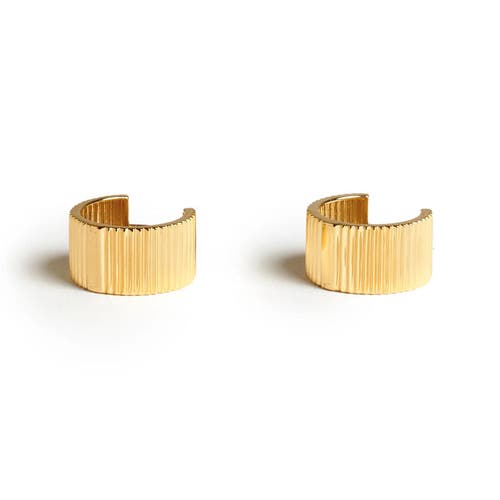 Zarux Golden Halo Hoops 8mm In Gold