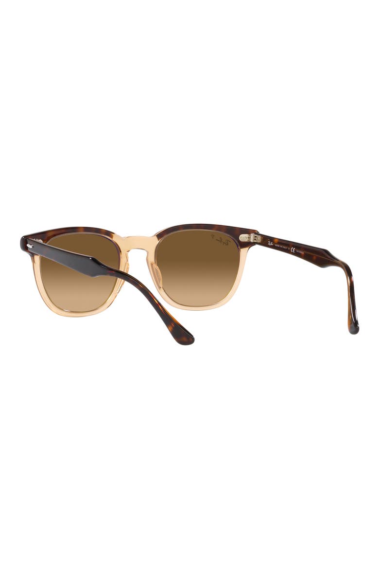 Hawkeye 50mm Gradient Polarized Square Sunglasses, Alternate, color, TRANS BROWN