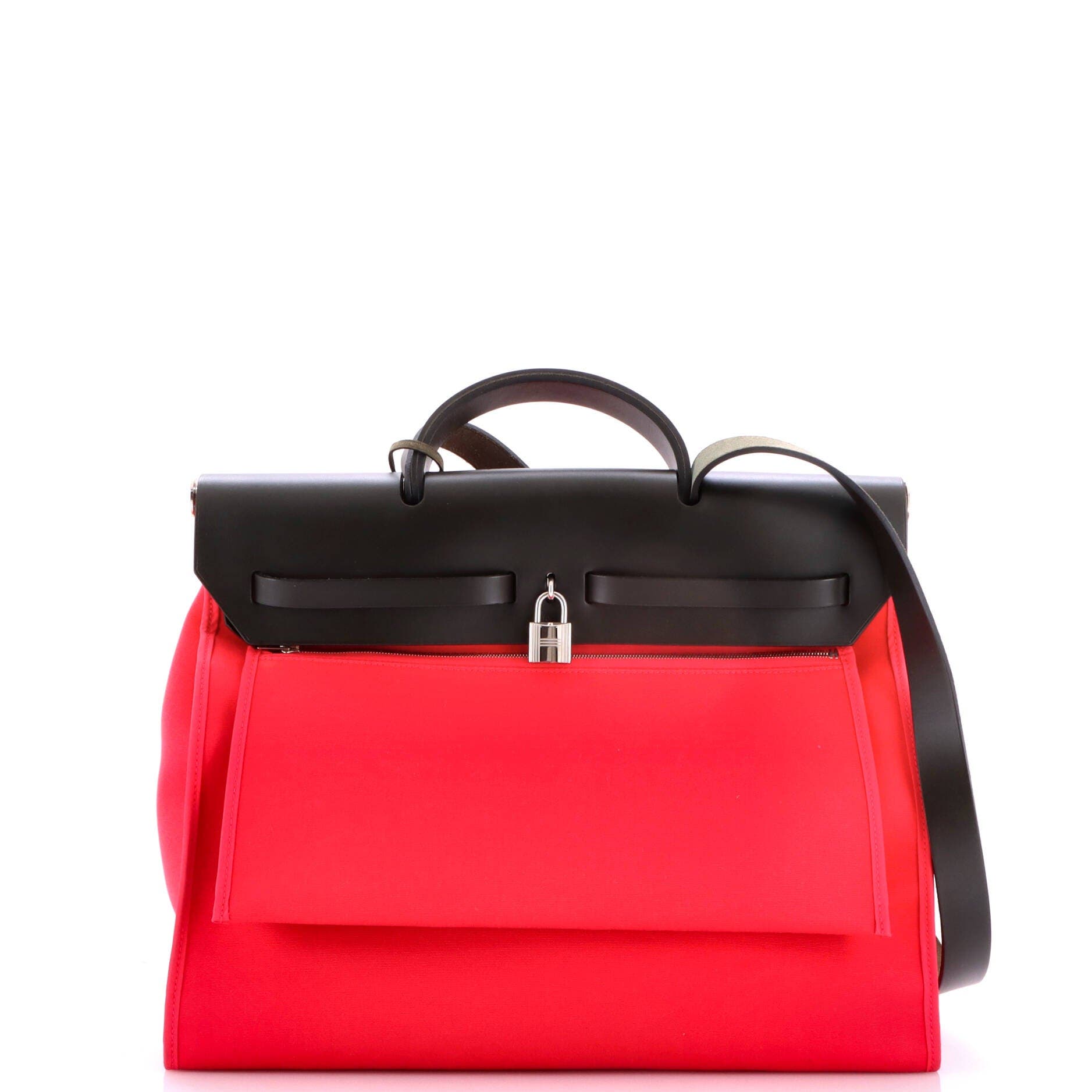 Herbag Zip Leather and Toile 39, Alternate, color, Pink