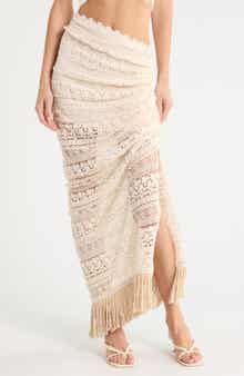 Bali Cotton Lace Midi Skirt