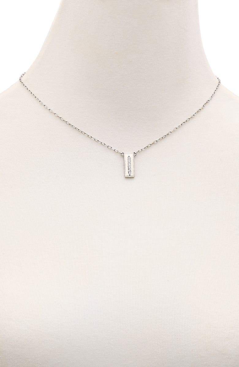 Vince Camuto Charm Pendant Necklace, Alternate, color, Silver Tone