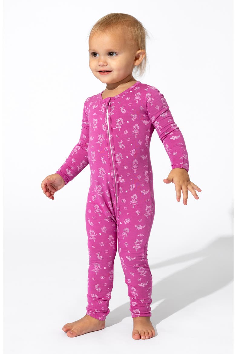 Ballerina Convertible Footie, Alternate, color, PINK