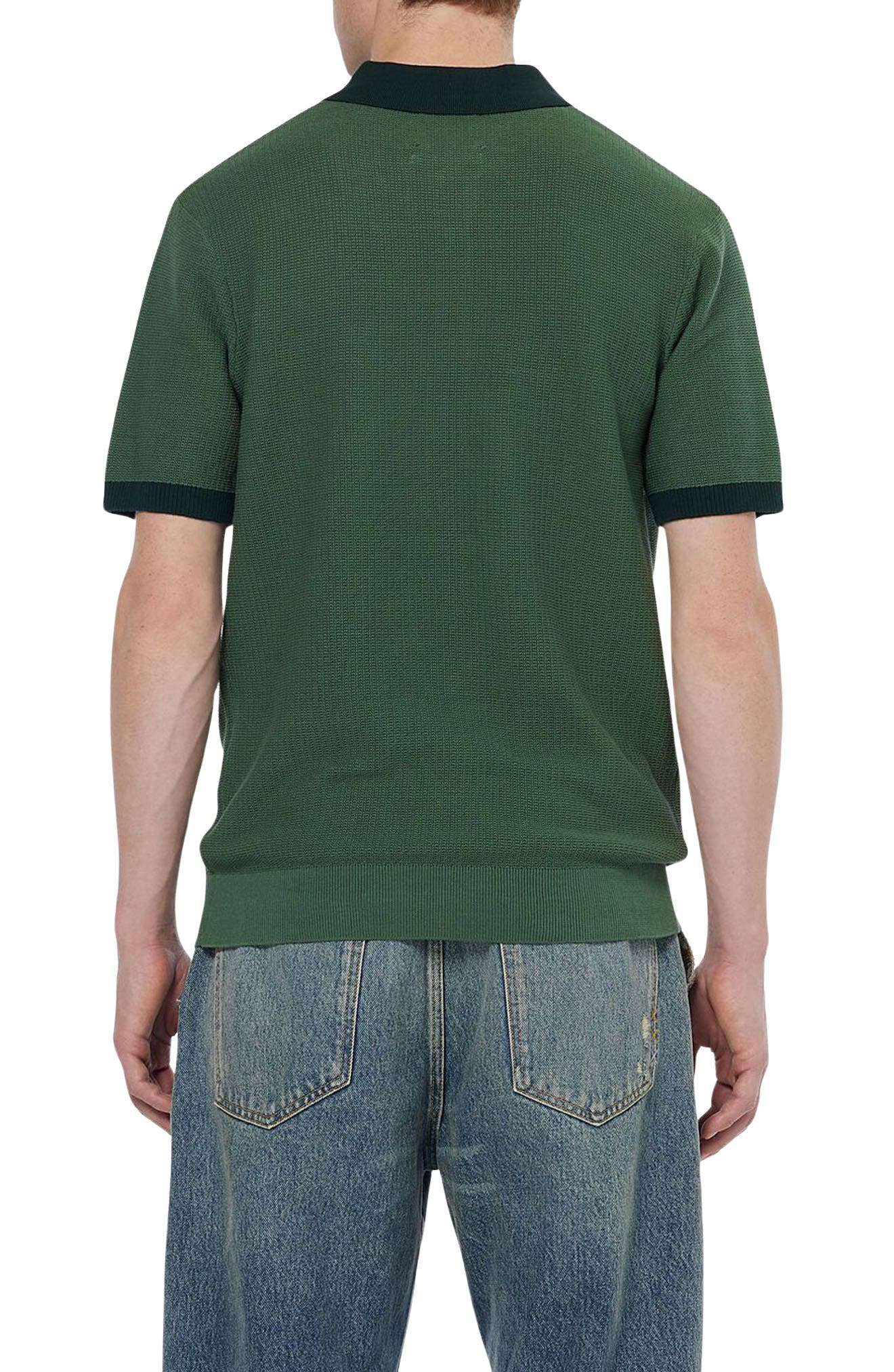 Textured Cotton Knit Polo - image 2