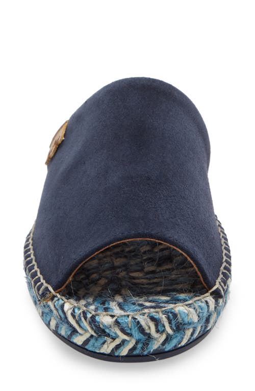 Toni Pons Rita Espadrille Slide Sandal In Navy Suede