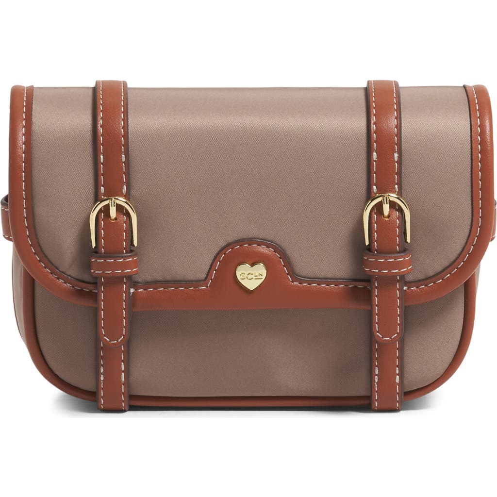 Stoney Clover Lane Convertible Nylon Saddle Bag In Brown