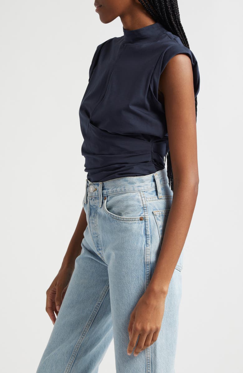 3.1 Phillip Lim Draped Mock Neck Sleeveless Top, Alternate, color, 