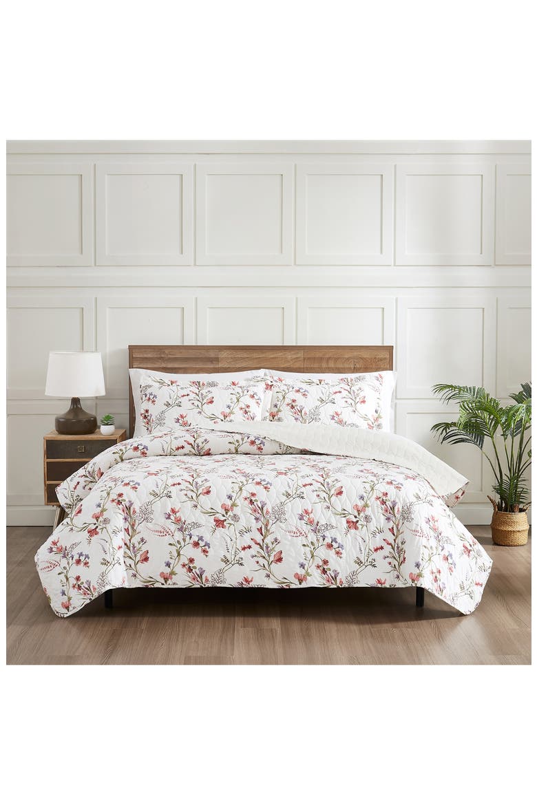 Ariana 3-Piece Quilt Set, Alternate, color, SOFT PINK FLORAL