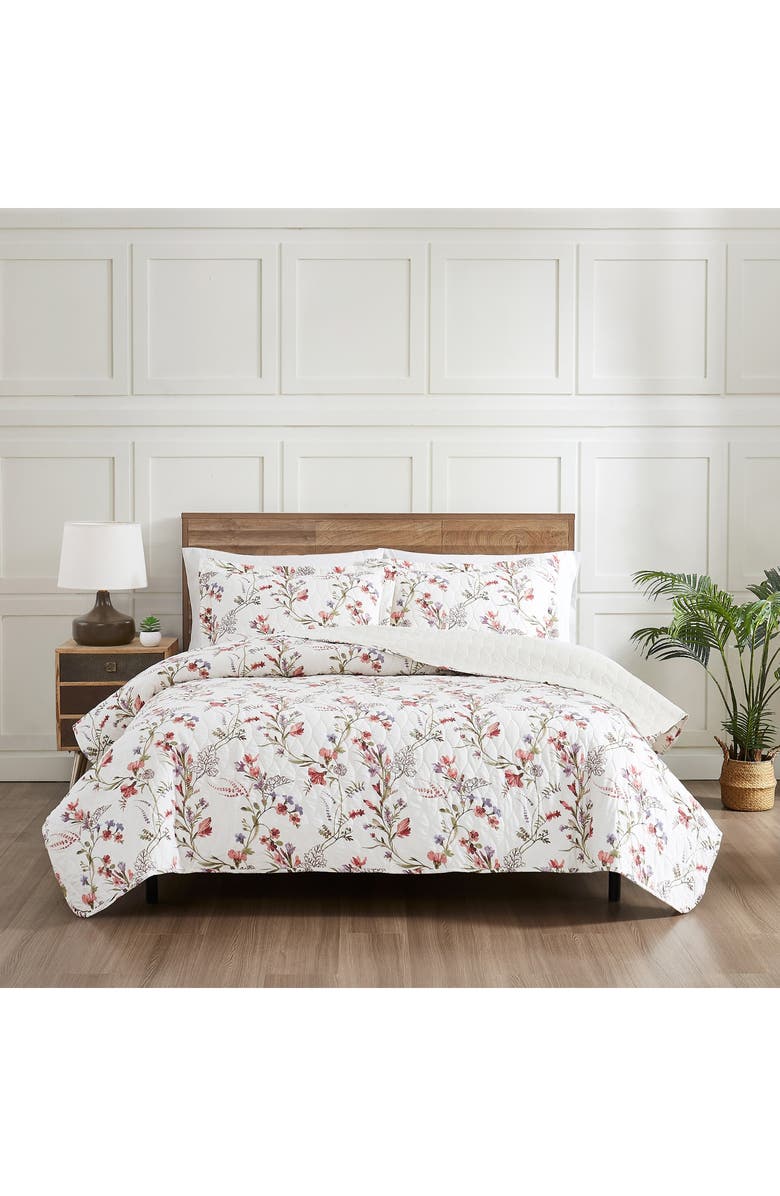 Modern Threads Ariana 3-Piece Quilt Set, Alternate, color, Soft Pink Floral