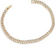 BaubleBar Miley Pavé Curb Chain Bracelet