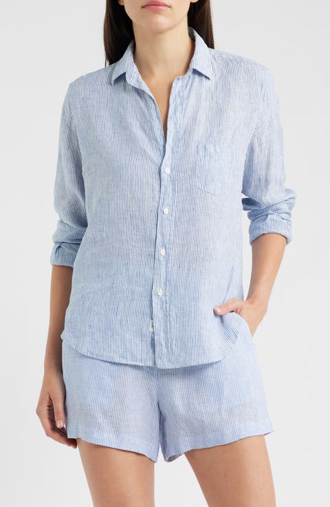 Relaxed Linen Button-Up Shirt