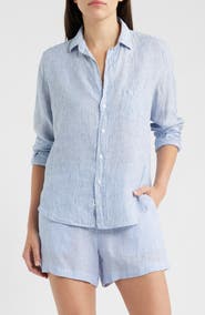 Frank & Eileen Relaxed Linen Button-Up Shirt