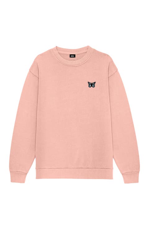 Gildan Fleece Crewneck Sweatshirt (G180) Light Pink at