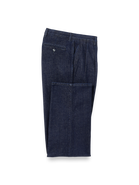 Paul Fredrick Denim Pleated Pants