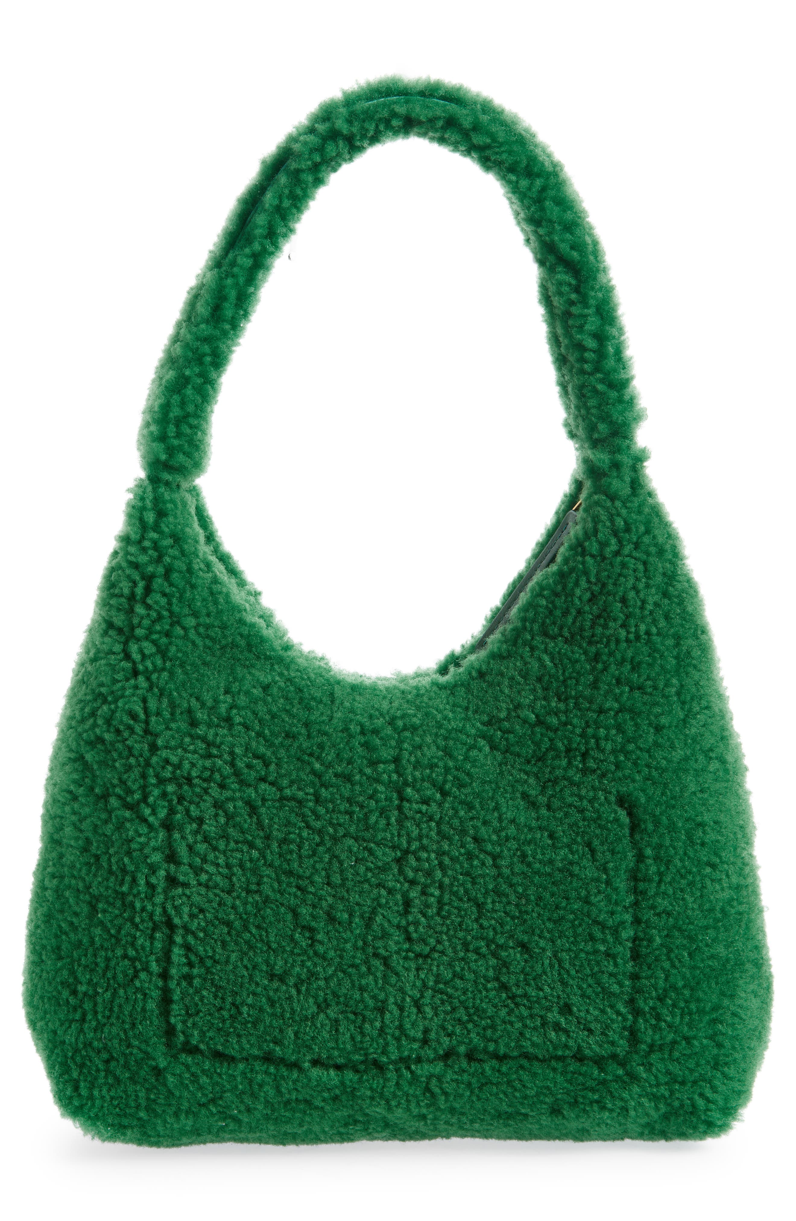 Mansur Gavriel Soft Candy Genuine Shearling Shoulder Bag, Alternate, color, 