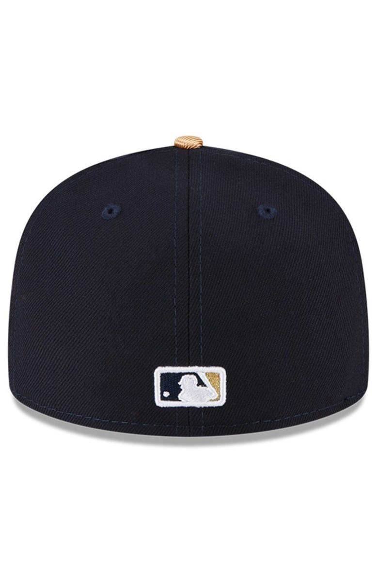 New Era Navy Houston Astros 2023 Gold Collection 59FIFTY Fitted Hat, Alternate, color, 