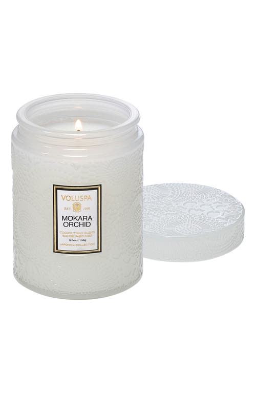 Voluspa Mokara Orchid Small Jar Candle In White