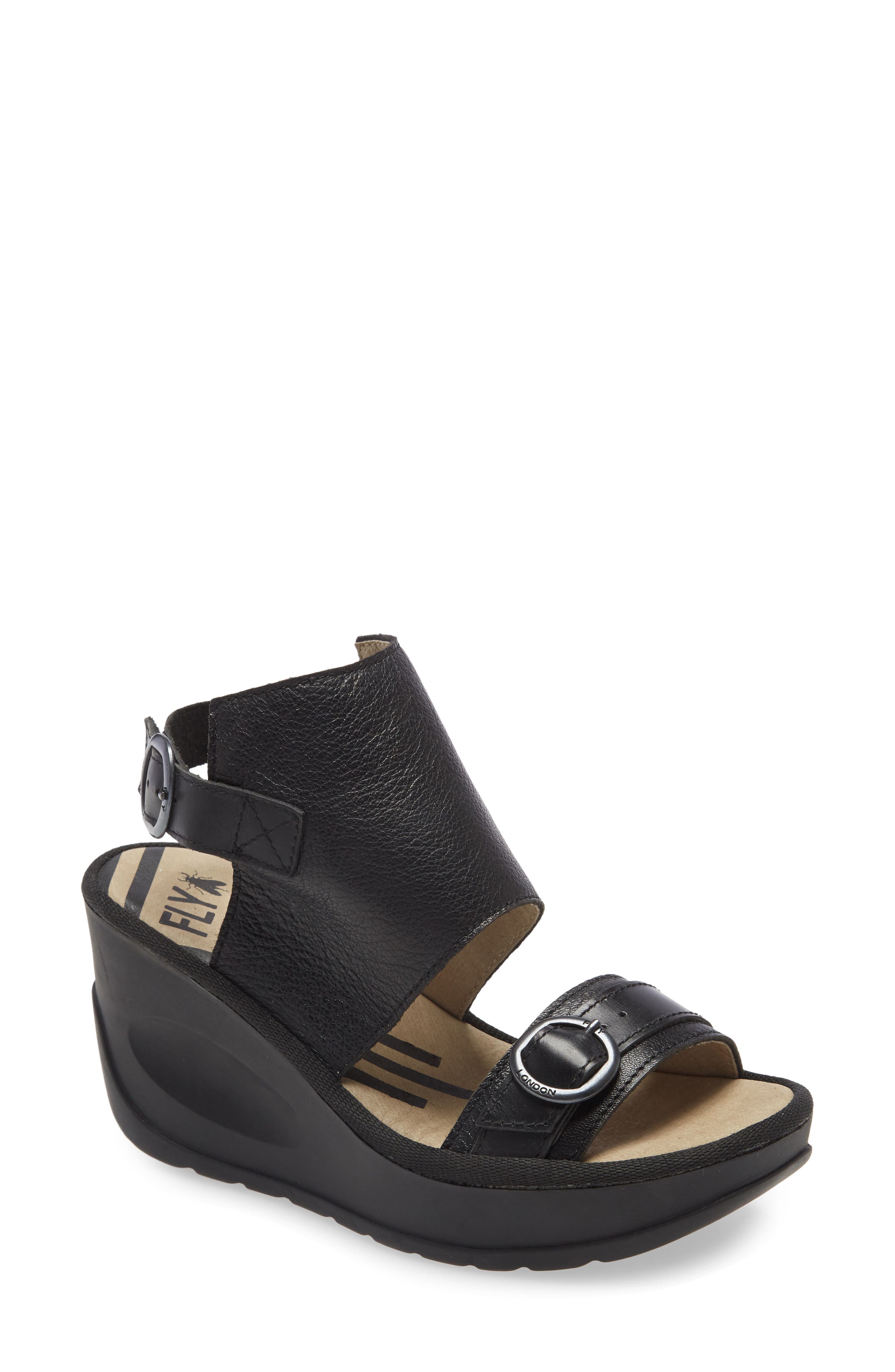 Fly London Jeno Wedge Sandal, Main, color, 