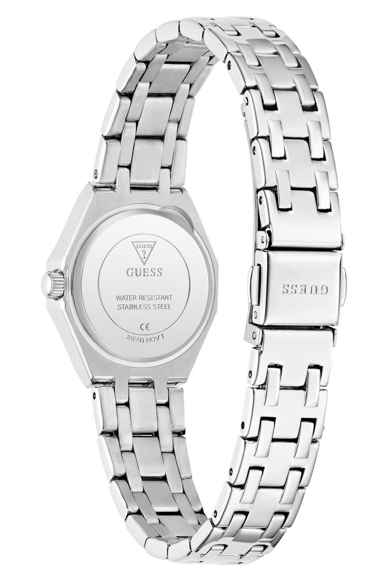 Pixie Crystal Detail Bracelet Watch, 25mm, Alternate, color, SILVER TONE