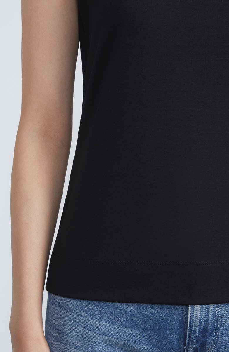 Lafayette 148 New York Stretch Swiss Cotton Rib Tank, Alternate, color, 