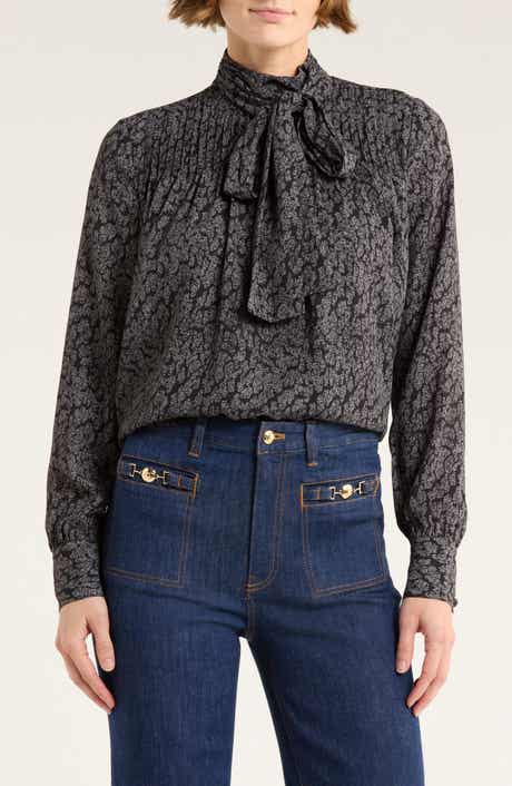 Derek Lam 10 Crosby Valentine Pussybow Top