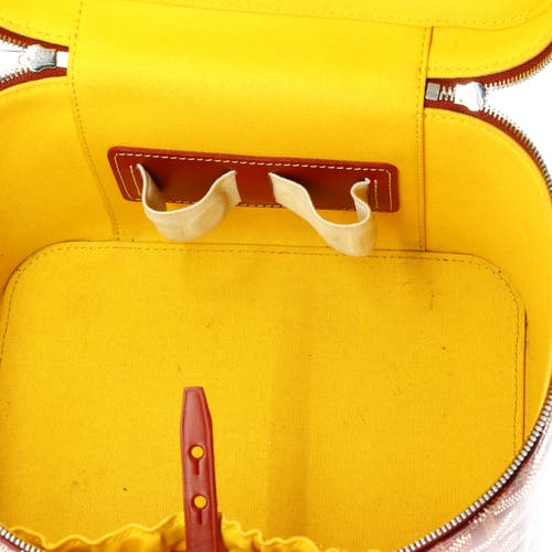 Pre-owned Goyard  Goyard Muse Vanity Case Coated Canvas In Red
