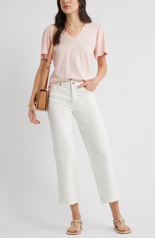 Caslonr Caslon(r) Bell Sleeve V-neck T-shirt In Pink