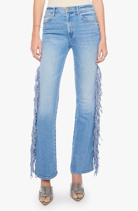 The Fringe Desperado Sneak High Waist Straight Leg Jeans