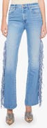 MOTHER The Fringe Desperado Sneak High Waist Straight Leg Jeans