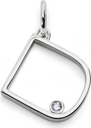 Monica Vinader Lab Grown Diamond Initial Pendant