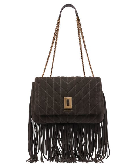 Lafayette Suede Fringe Shoulder Bag