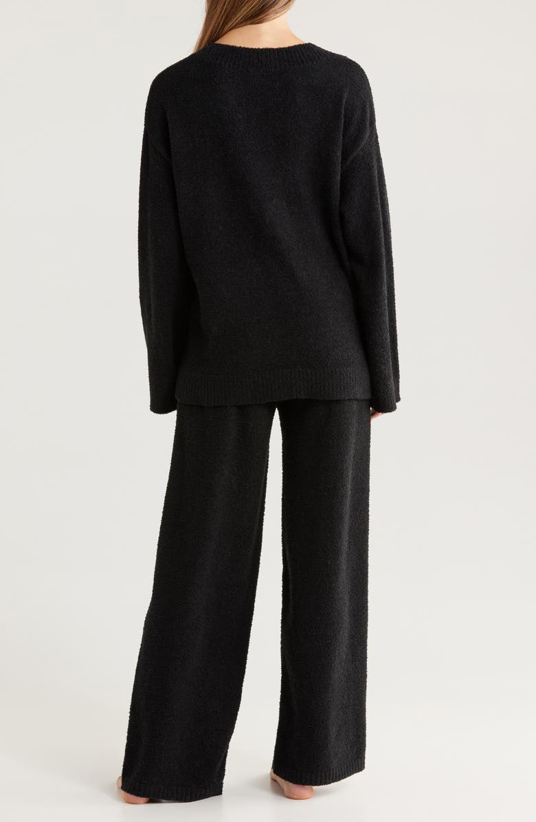 Nordstrom So Soft Sweater & Lounge Pants Set, Alternate, color, Black