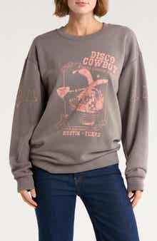 Hi Res Disco Cowboy Fleece Crewneck Sweatshirt