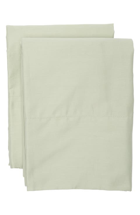 Set of 2 460 Thread Count Cotton Sateen Pillowcases