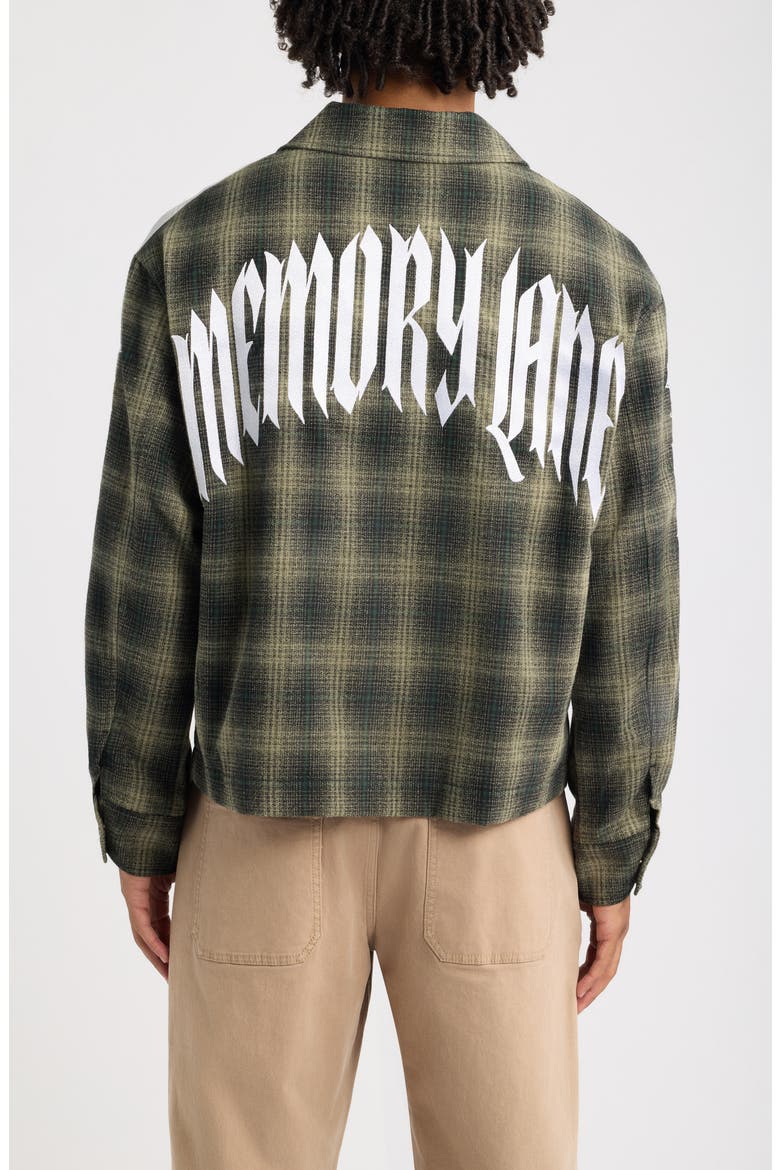 Plaid Zip Jacket, Alternate, color, GREEN PLAID