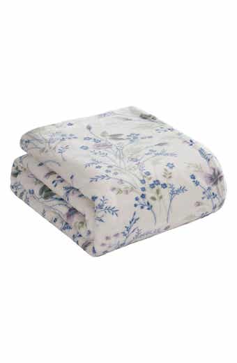 Lucky Brand Wildflower Faux Shearling Throw Blanket