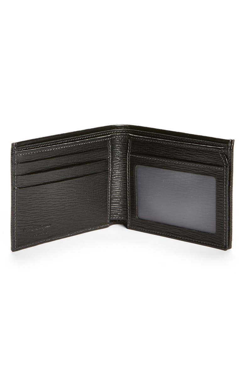 FERRAGAMO Stamped Calfskin Leather Wallet, Alternate, color,